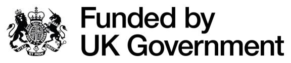 Funded by UK Gov logo