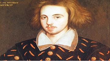 Photo of a painting of Christopher Marlowe