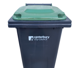 Green garden bin