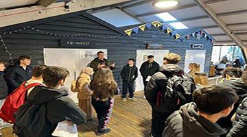Canterbury Academy students at the harbour